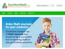 Tablet Screenshot of eastwestmath.net